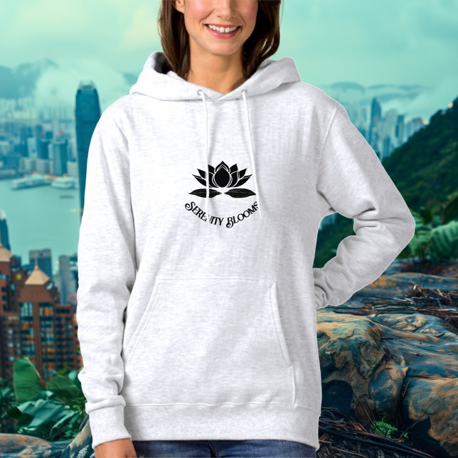 Moletom Serenity Blooms - Lotus Flower Design (Criador carregado)