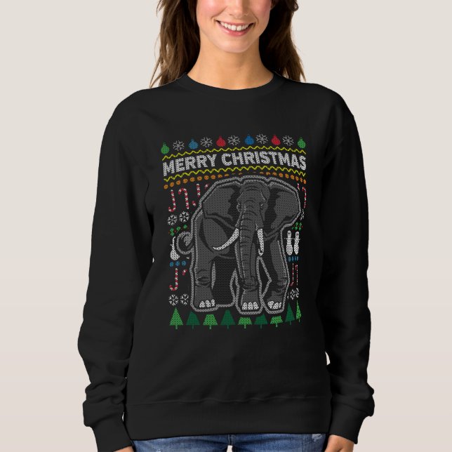 Moletom Série "Edphant Ugly Christmas Sweater" (Frente)