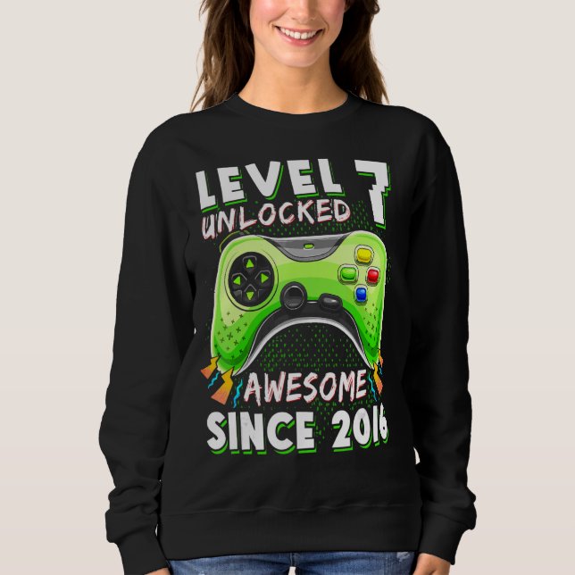 Moletom Sete BDay Boy Gamer 7 de 7 anos (Frente)