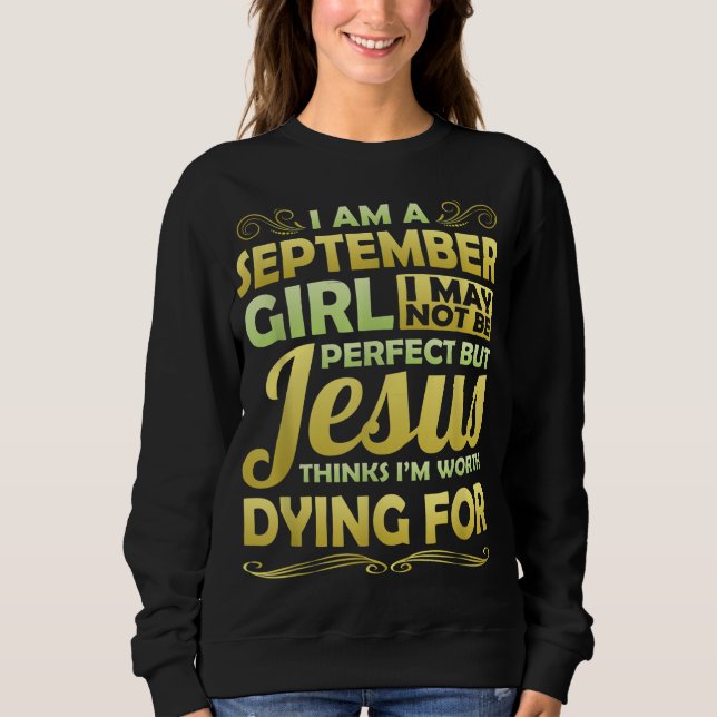 Moletom Setembro Garota Jesus Acha Que Vale A Pena Morrer  (Frente)