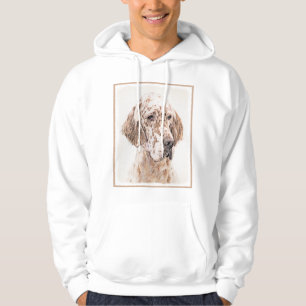 Moletom Setter Inglês Laranja Belton - Pintura de Cão