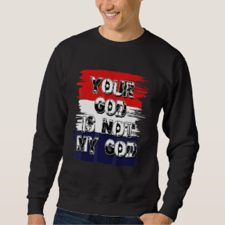 Moletom Seu Deus Não É Meu Deus Declaração Ateu Agnóstico