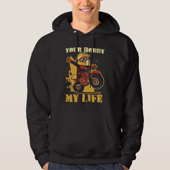 Moletom Seu Hobby Minha Vida Enduro Motocross (Frente)