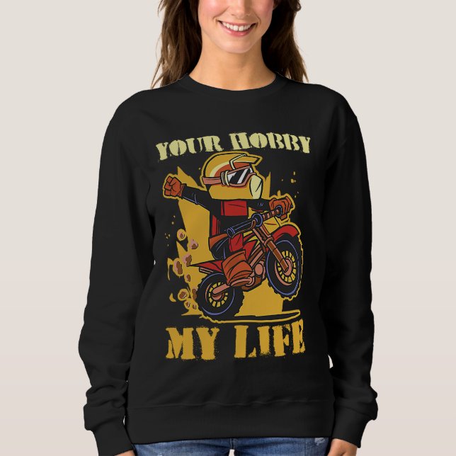 Moletom Seu Hobby Minha Vida Enduro Motocross (Frente)