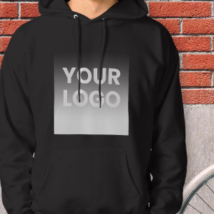 Moletom Seu logotipo e gradiente de cor moderno editável
