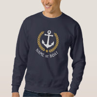 Seu nome de boi Anchor Dourado Laurel Star Marinho