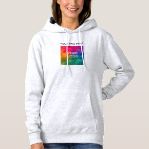 Moletom Seu nome de texto Logotipo Womes Cinza De Cinzas D