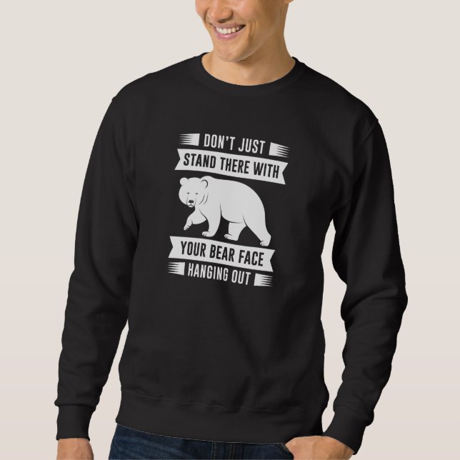 Moletom Seu Rosto de Urso Pendurado (Frente)