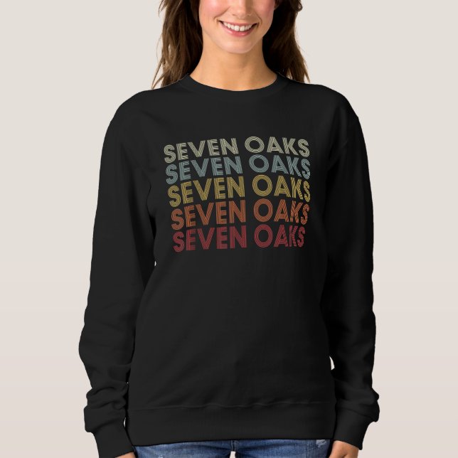 Moletom Seven Oaks South Carolina Seven Oaks SC Retro Vint (Frente)