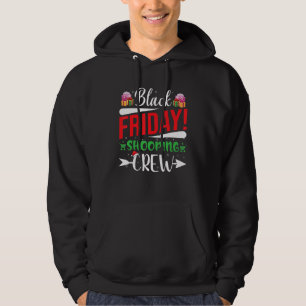 Moletom Sexta-Feira Comprando a Tripulação Natal Negro Com