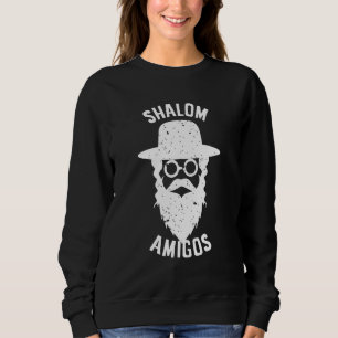 Moletom Shalom Amigos Cadeau Juif Hebreu Rabin