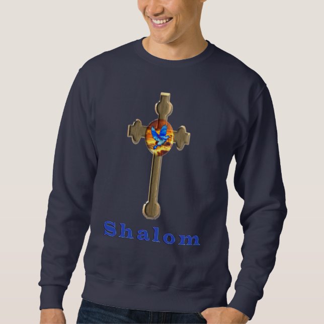 Moletom Shalom mens t-shirts cristãs (Frente)