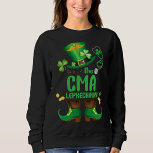Moletom Shamrock Cma Nurse Leprechaun Funny St Patricks Da
