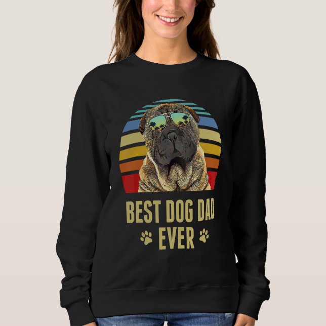 Moletom Shar Pei Chinês - Melhor Pai De Cachorro Alguma Ve (Frente)