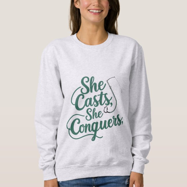 Moletom She Casts She Conquers – Women’s Sweatshirt (Frente)