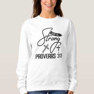 Moletom She is Strong" Collection – Proverbs 31:25
