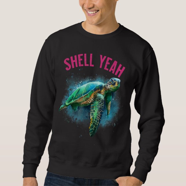 Moletom Shell Sim Vacation Beach Sea Turtle (Frente)