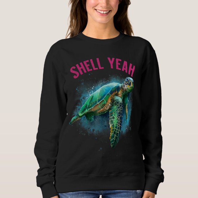 Moletom Shell Sim Vacation Beach Sea Turtle (Frente)