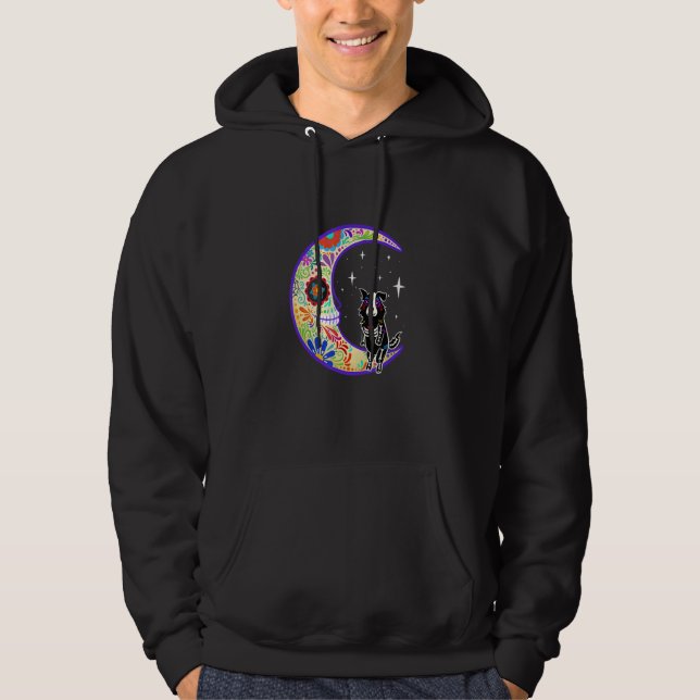 Moletom Sheltie Dia De Los Muertos Esqueleto (Frente)