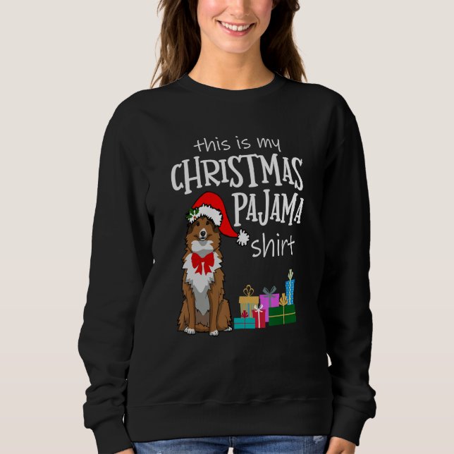 Moletom Sheltie Gift Sheltie, Shetland Sheepdog Natal (Frente)