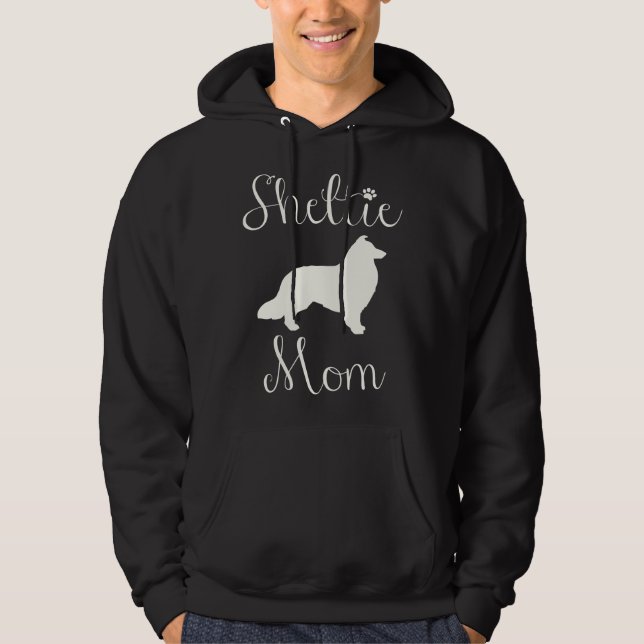Moletom Sheltie, Shelties Beautiful Script Sheltie Mom (Frente)