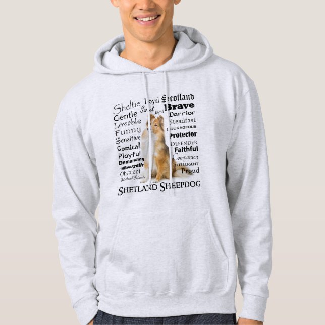 Moletom Sheltie Traits Hoodie (Frente)