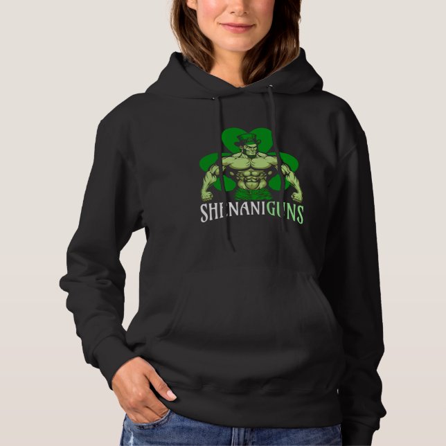 Moletom Shenanigan St Patricks Day Weightlifter Workout Sh (Frente)