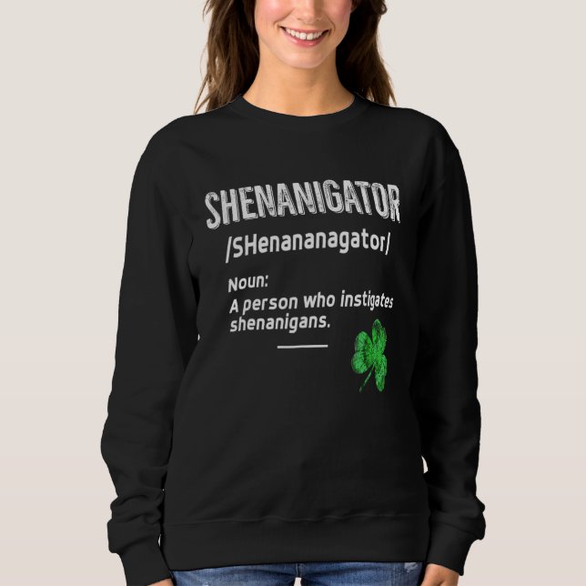 Moletom Shenanigans Definition Tie Dye St. Patrick's Day G (Frente)