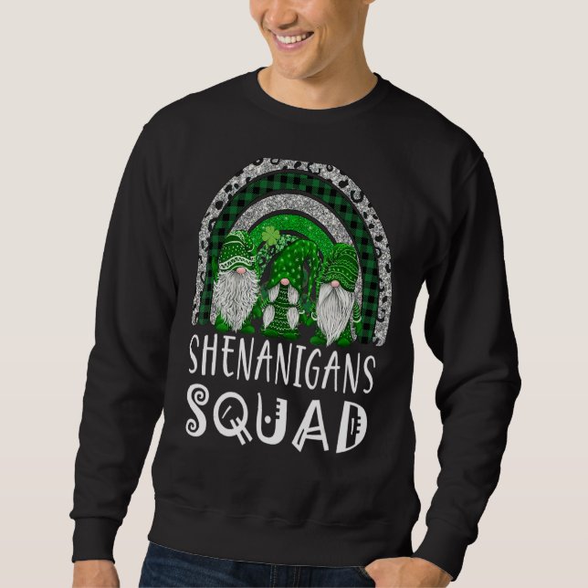 Moletom Shenanigans Squad Dia de São Patrício Gnomos Green (Frente)