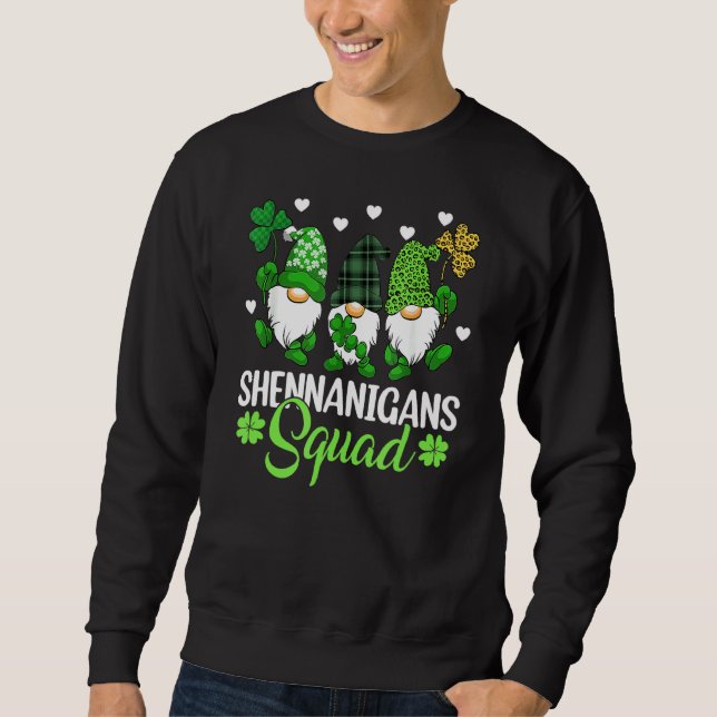 Moletom Shenanigans Squad Dia de São Patrício Gnomos Green (Frente)