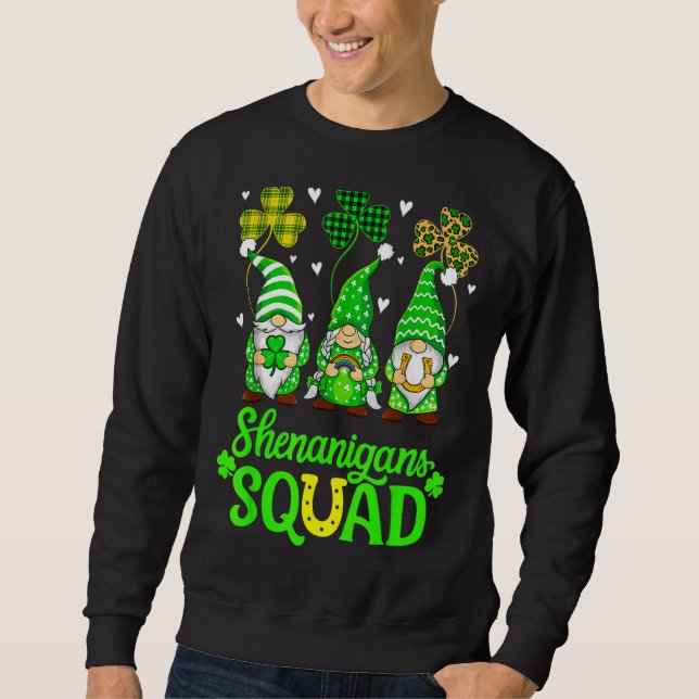 Moletom Shenanigans Squad Dia de São Patrício Gnomos Green (Frente)