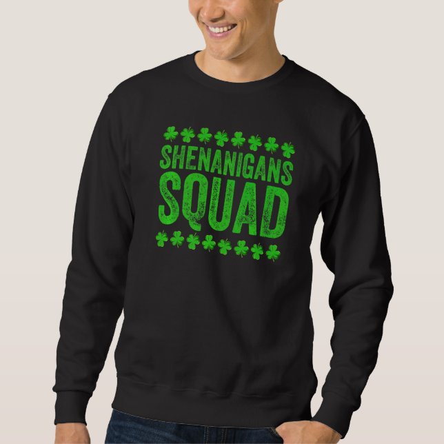 Moletom Shenanigans Squad Funny Dia de São Patrício Irland (Frente)