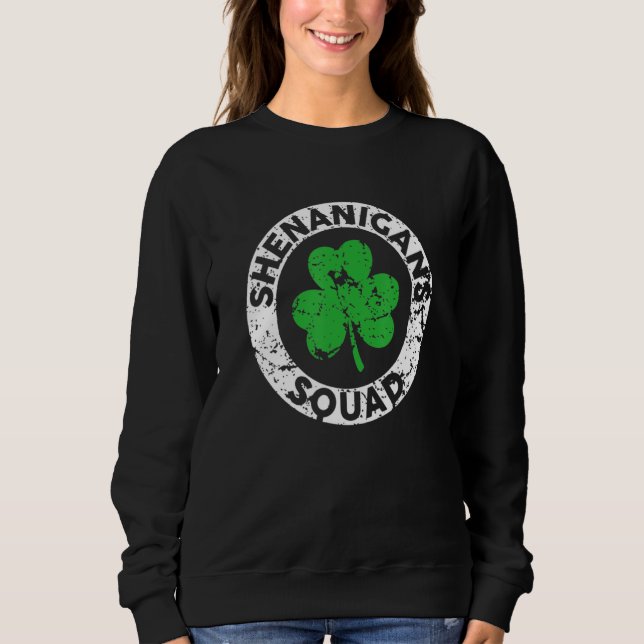 Moletom Shenanigans Squad Funny St Patrick's Day Matching  (Frente)