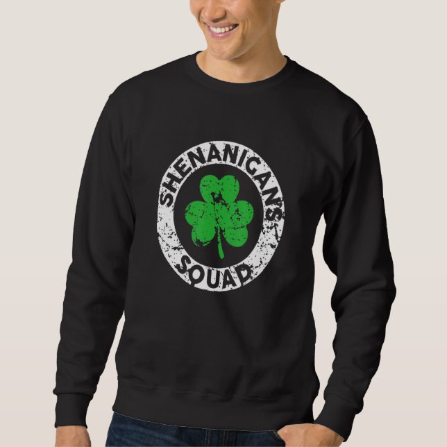 Moletom Shenanigans Squad Funny St Patrick's Day Matching  (Frente)