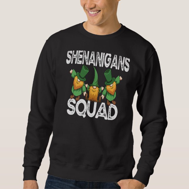 Moletom Shenanigans Squad Irish Dia de São Patrício Gnomos (Frente)