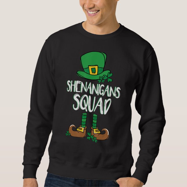 Moletom Shenanigans Squad Irish Funny Saint Patricks Day (Frente)