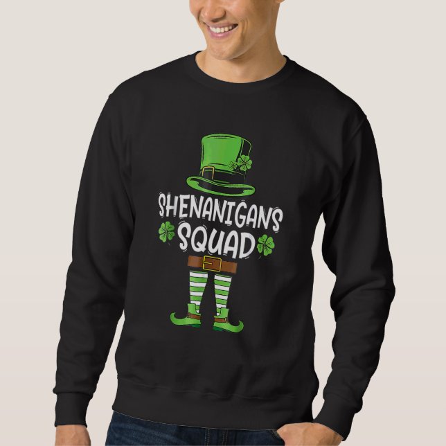 Moletom Shenanigans Squad Irish Funny Saint Patricks Day (Frente)