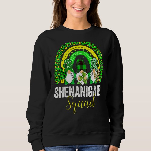Moletom Shenanigans Squad Irish Gnomos Rainbow Rua Patrick (Frente)
