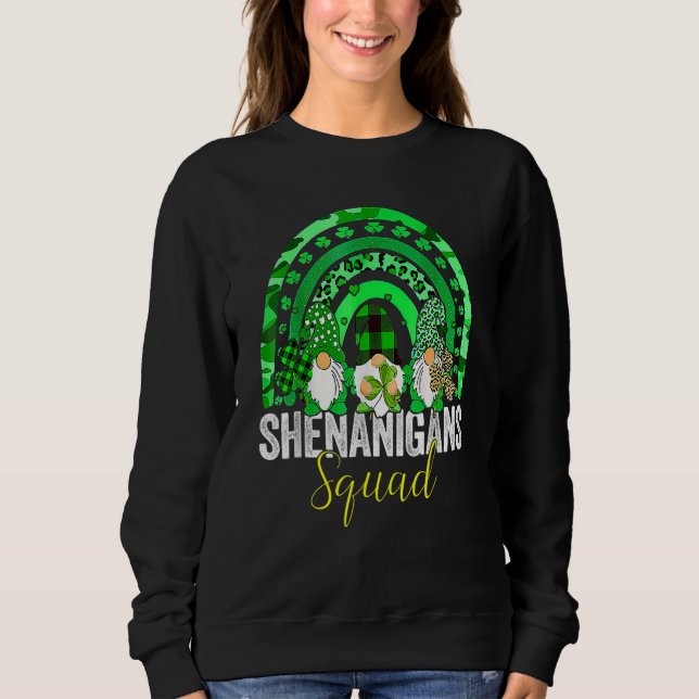 Moletom Shenanigans Squad Irish Gnomos Rainbow Rua Patrick (Frente)