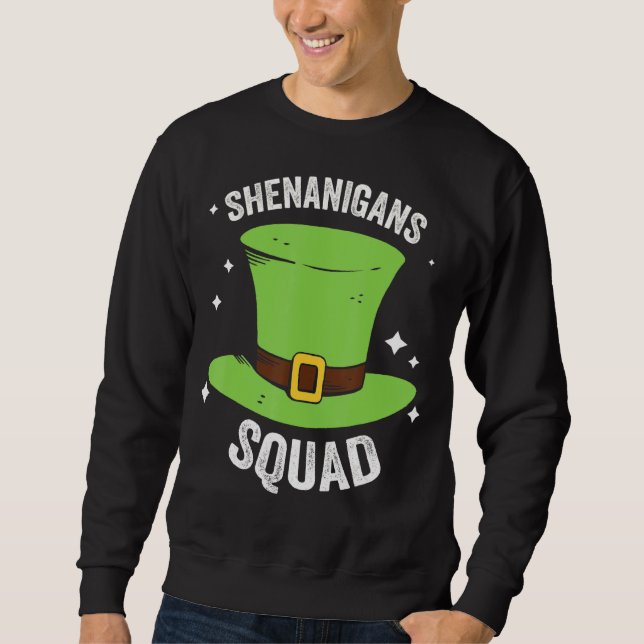 Moletom Shenanigans Squad Irish Hat Dia de São Patrício (Frente)