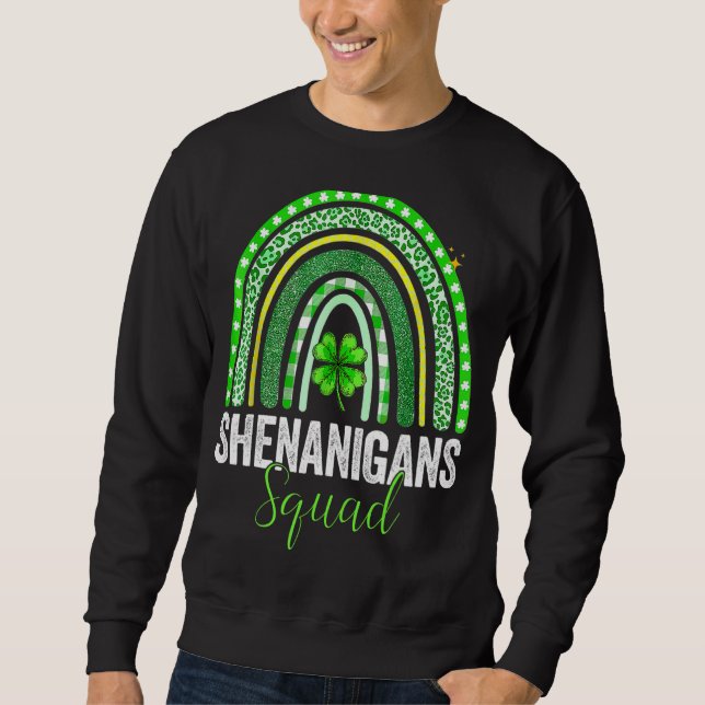 Moletom Shenanigans Squad Irish Rainbow Happy Rua de Patri (Frente)