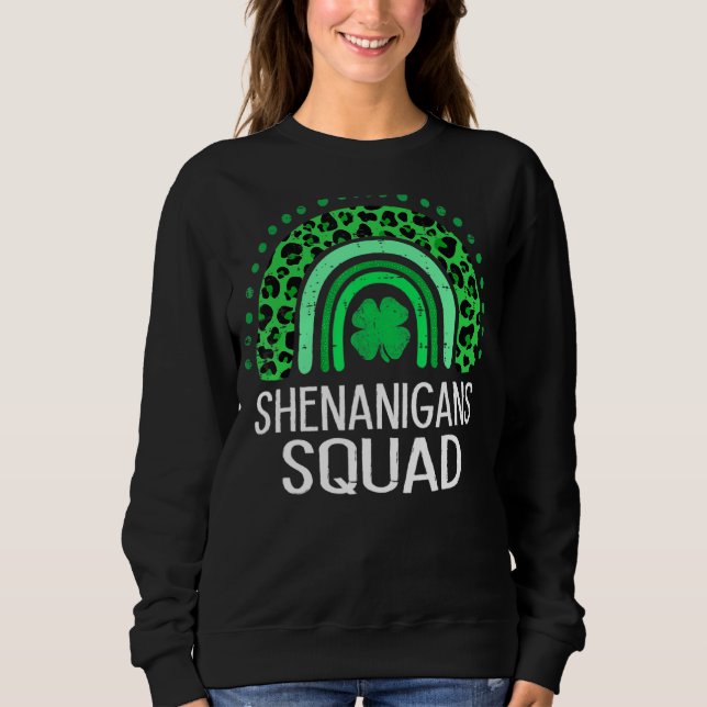 Moletom Shenanigans Squad Irish Rua Saint Patrick S Day Fu (Frente)