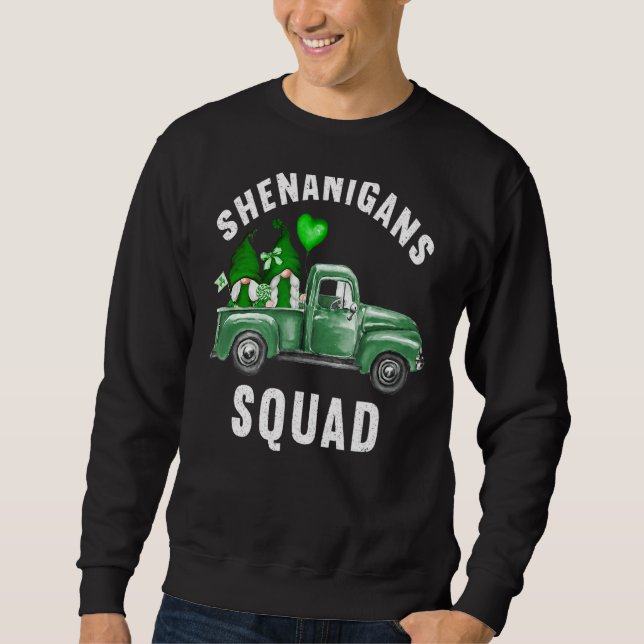Moletom Shenanigans Squad Irish Tee Funny Gnomos Pat Santo (Frente)