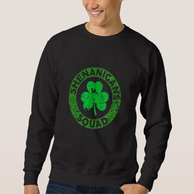 Moletom Shenanigansquad Funny Dia de São Patrício M Atingi (Frente)