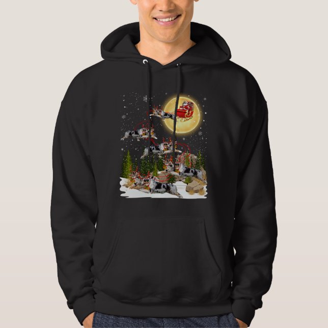 Moletom Shepherd Reindeer australiano - Anel de Natal (Frente)