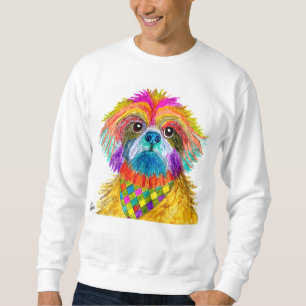 Moletom Shhz Tzu Sweatshirt bonita e colorida