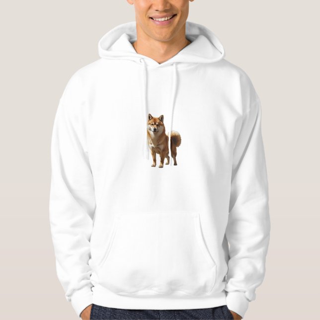 Moletom Shiba Inu Hoodie - Frente e Traseira de Imagem Dup (Frente)