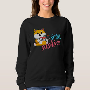 Moletom Shiba Inu Japonês Dog Akita Sushi Comida Japonesa