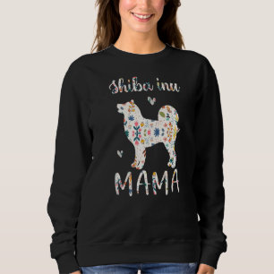 Moletom Shiba Inu Mama Cachorro Floral Amor