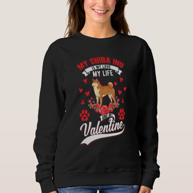 Moletom Shiba inu Valentine's Day Japanese Shiba  1 (Frente)